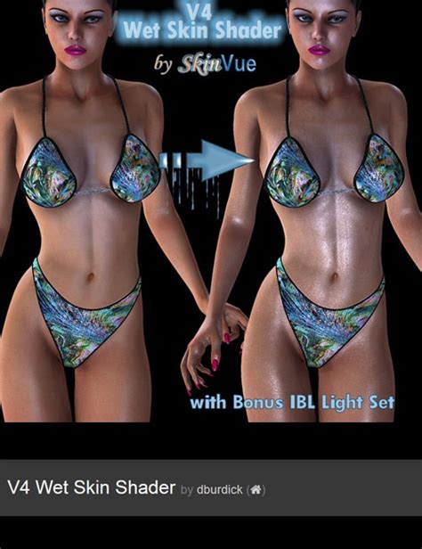 Dive into Realism with Poser V4 Wet Skin: Simulation of Inimitable Submersion Experience!