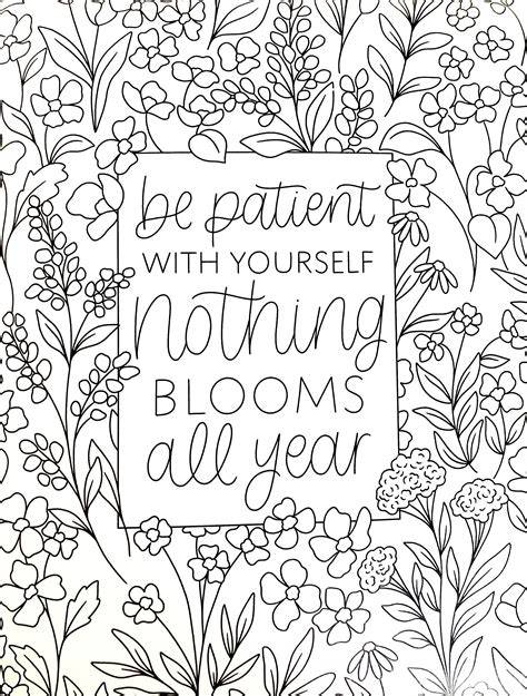 Positive Affirmations Coloring Pages