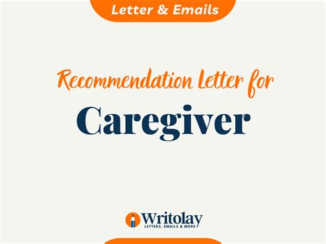 Positive Caregiver Letter of Recommendation