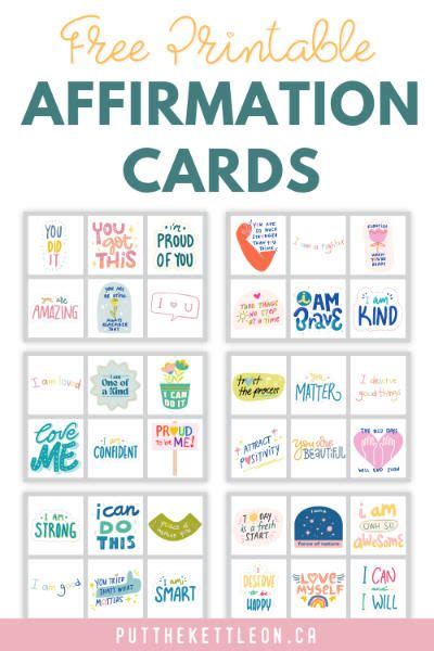 Positive Free Printable Quote Printable Affirmations Pdf