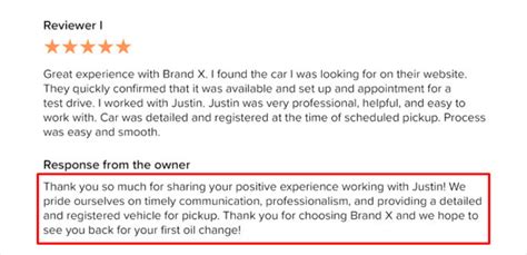 Positive Review Response Templates