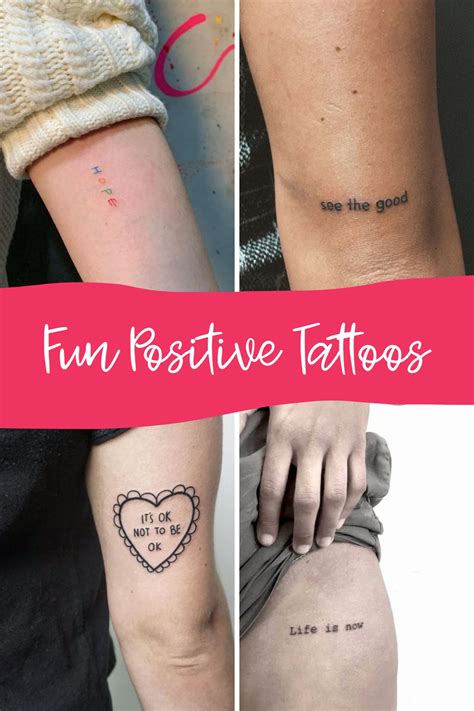Positive Tattoos For Ladies