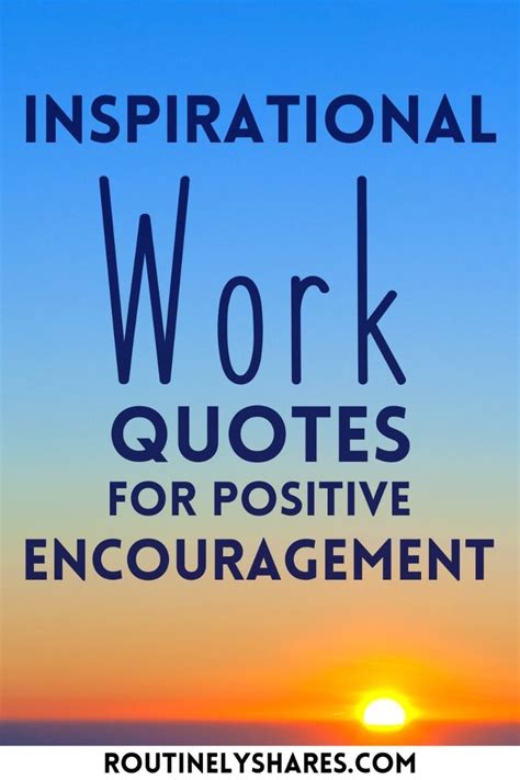 Positive Work Life Quotes