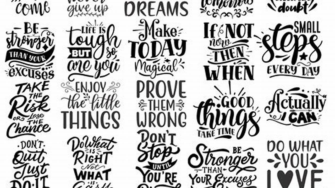 Positivity And Encouragement, Free SVG Cut Files