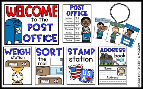 Post Office Dramatic Play Printables Free