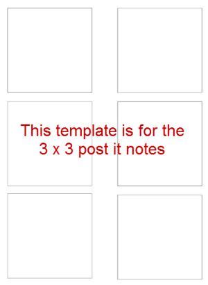 Post It Note Template To Print