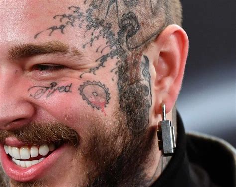 Unveiling the Intricate Masterpieces: Delving into the Meaning and Beauty of Post Malone's Iconic Facial Tattoos