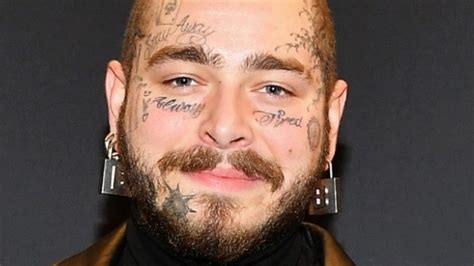 Post Malone No Face Tattoos