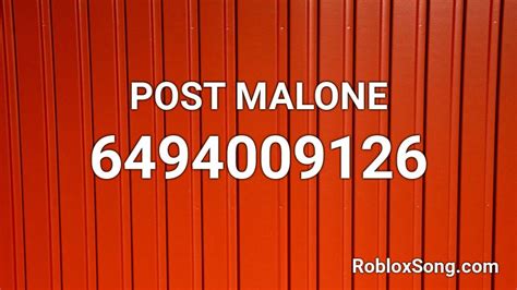 Post Malone Roblox ID
