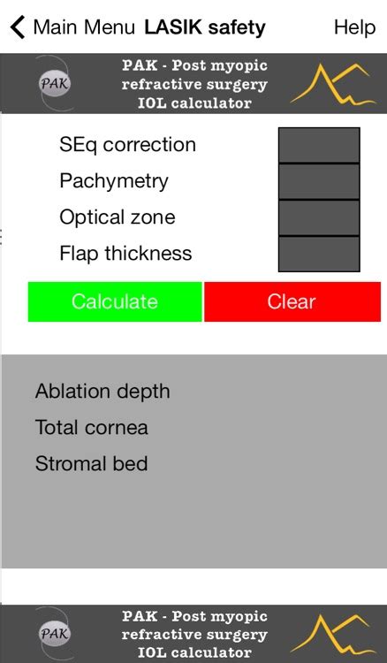 Calculate Your Post-Myopic Lasik Results with Our Advanced Calculator