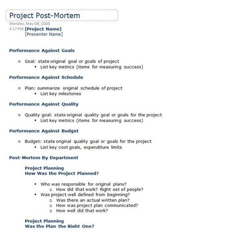 Post Project Report Template (3) - TEMPLATES EXAMPLE | TEMPLATES EXAMPLE