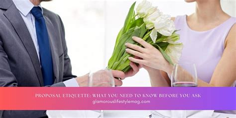 Post-Proposal Etiquette