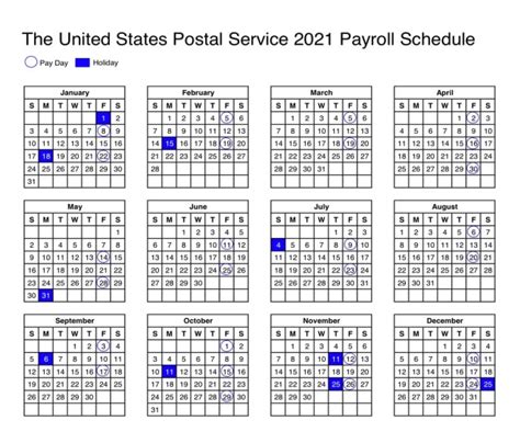 Postal Calendar 2024