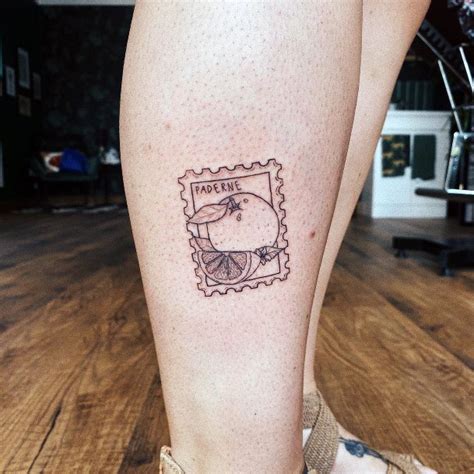 Postal Stamp Tattoo