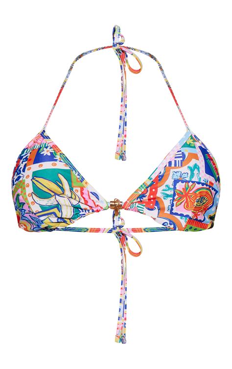 Postcard Print Bikini