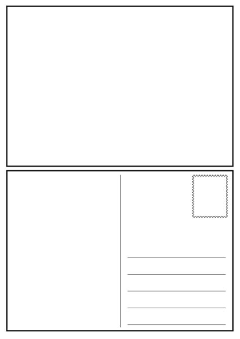 Postcard Size Template Word
