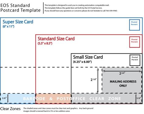 Postcard Template Usps Requirements