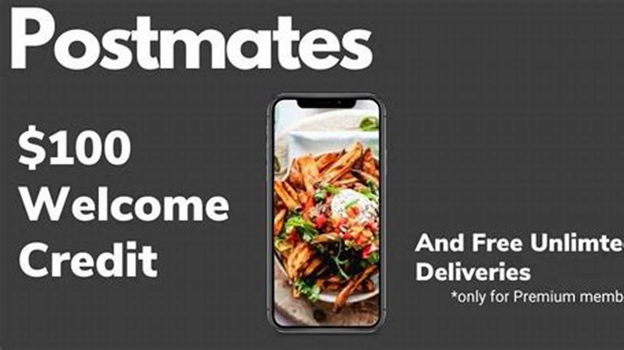 Postmates Promo Code June 2024