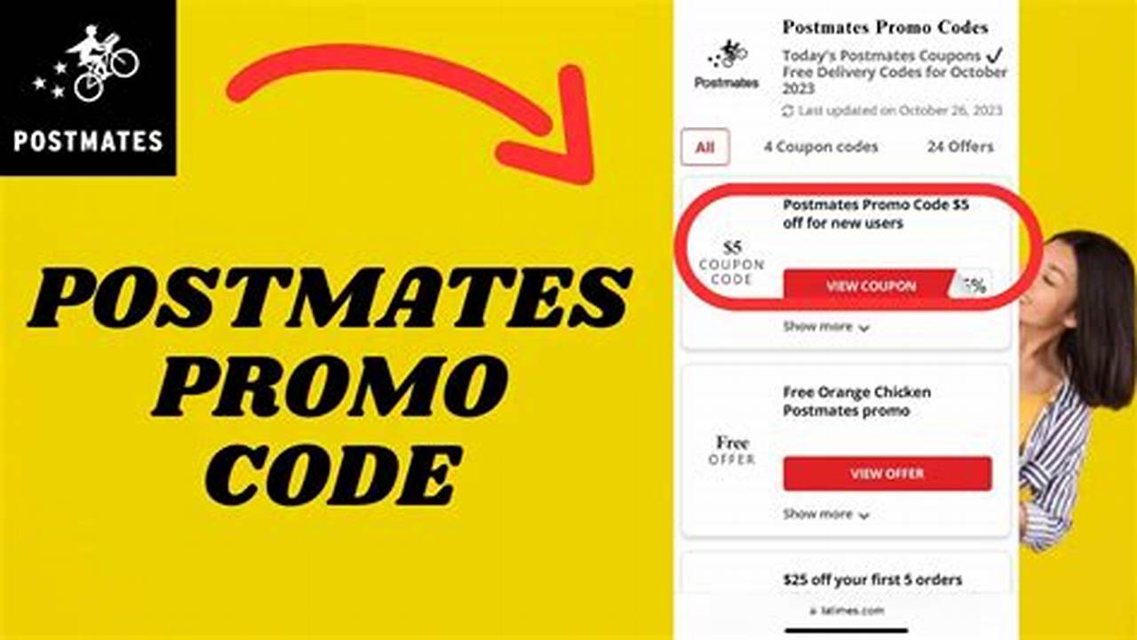 Postmates Promo Code Today 2025