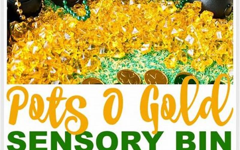 Pot Of Gold Sensory Bin