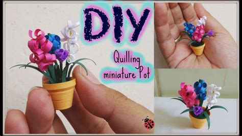 Pot Decoration With Quilling