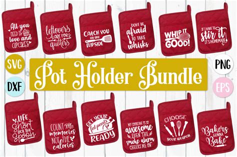 Download Pot Holder Design Bundle For Cricut