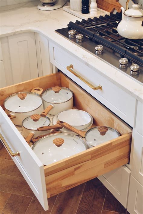 Revolutionize Your Kitchen with the Ultimate Storage Solution: Pots and Pans Drawer Base Kitchen Cabinet!