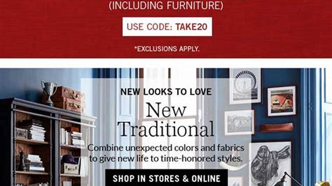 Pottery Barn Promo Code July 2025