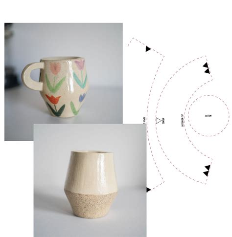 Pottery Mug Template Free