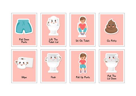 Potty Training Visual Schedule Printable