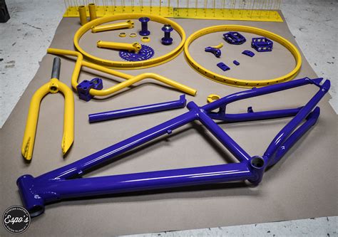 Powder Coat Bicycle Frames