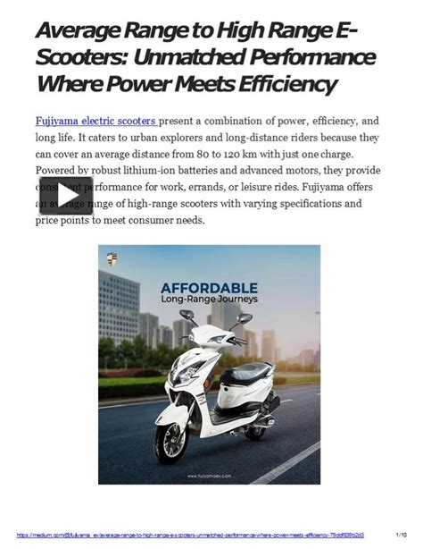 Power Meets Efficiency: Performance and Range