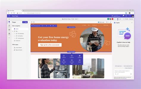 Power Pages website builder