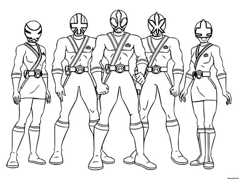 Power Ranger Coloriage