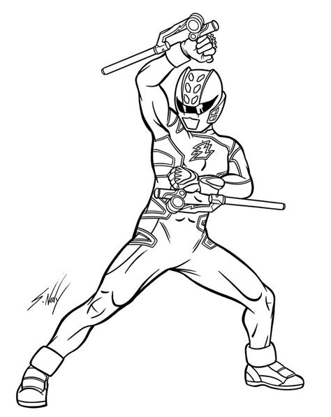 Power Ranger Coloring Page