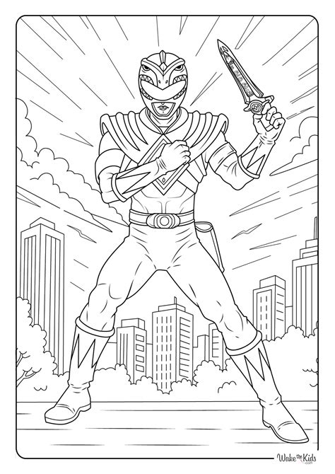 Power Rangers Color Page