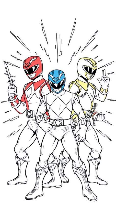 Power Rangers Coloring Pages Printable Free