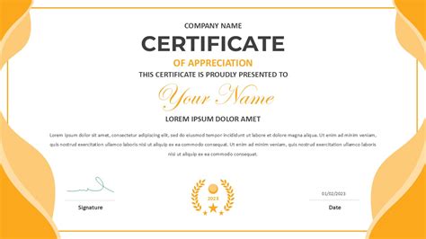 PowerPoint Certificate Template for Presentations | Slidebazaar
