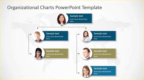 Powerpoint Editable Organizational Chart Template