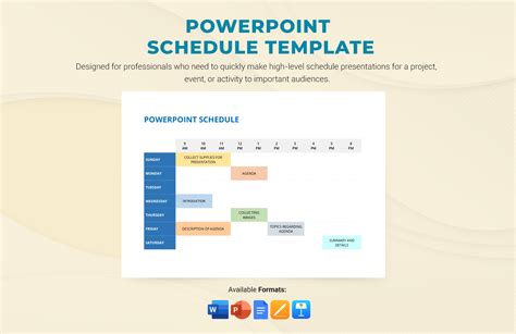 Powerpoint Schedule Template Free