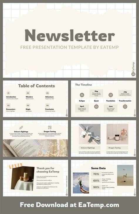 Powerpoint Template For Newsletter