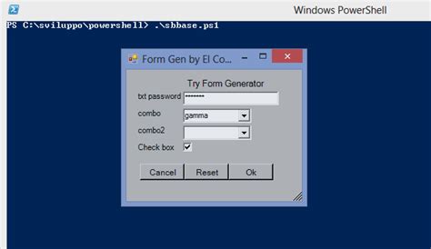 PowerShell Forms