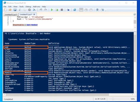 PowerShell Hashtable Methods and Properties