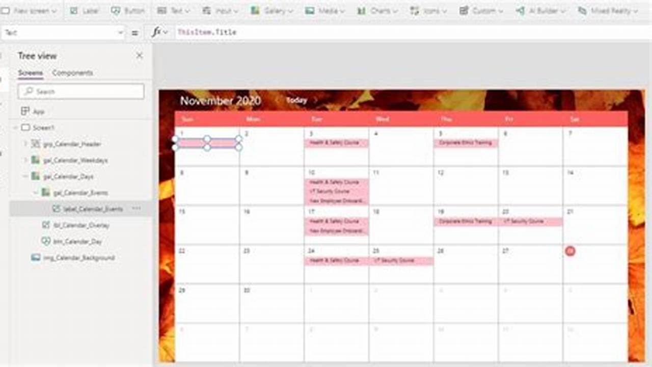 Powerapps Create Calendar Event