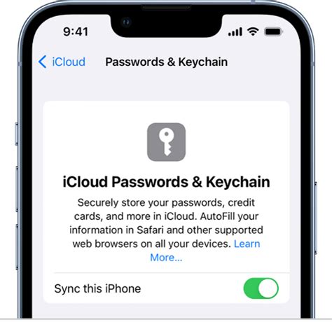 Powered by iCloud Keychain