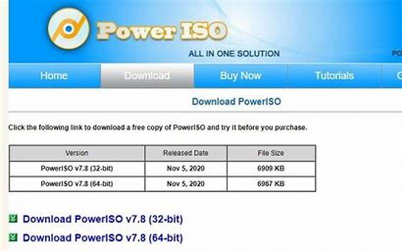 Poweriso Download