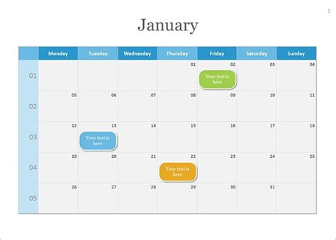 Free 2015 Calendar Template For Powerpoint with Powerpoint Calendar