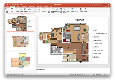 Powerpoint Floor Plan Template