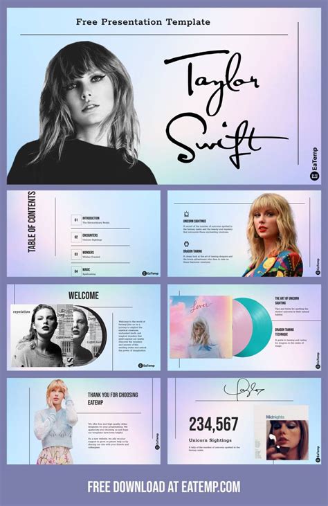 Powerpoint Template Taylor Swift
