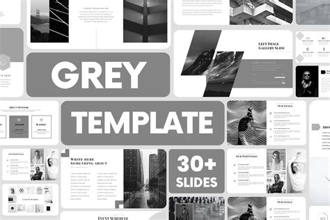 Powerpoint Templates Grey